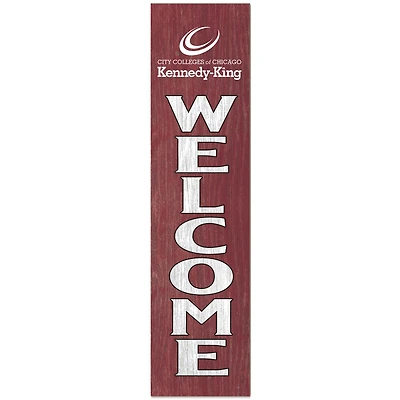 Kennedy-King College Statesmen 12" x 48" Outdoor Leaner Welcome Sign