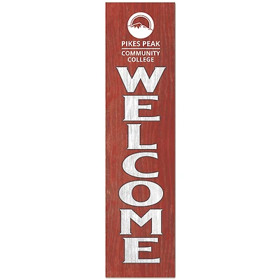 Pikes Peak State College 12" x 48" Outdoor Leaner Welcome Sign