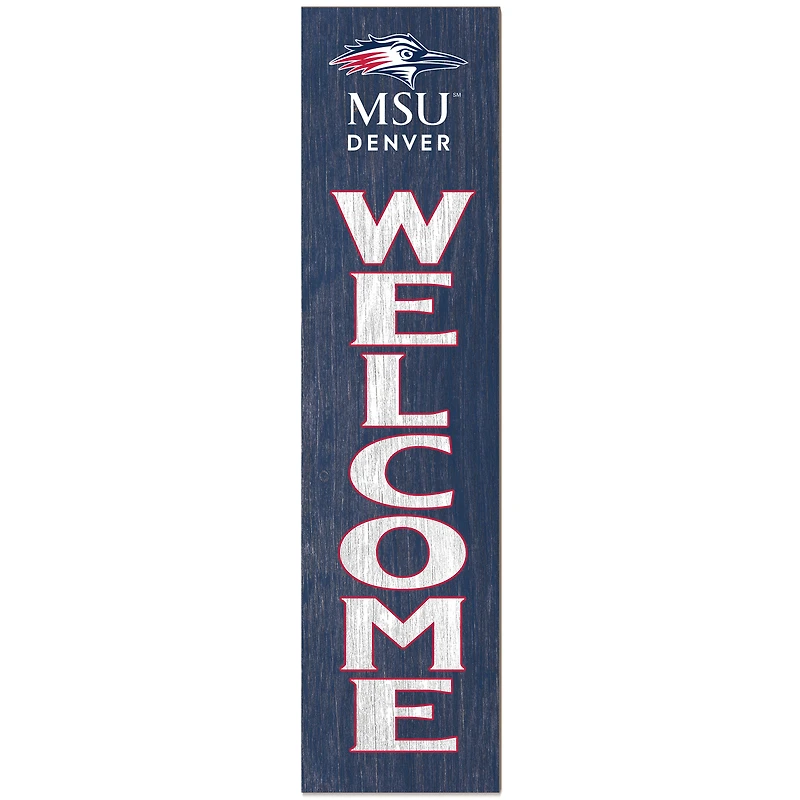 MSU Denver Roadrunners 12" x 48" Outdoor Leaner Welcome Sign