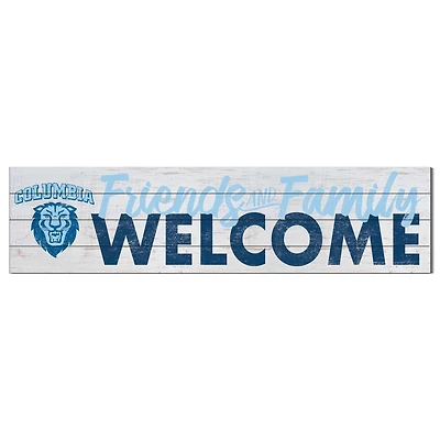 Columbia University 10" x 40" Friends & Family Welcome Sign