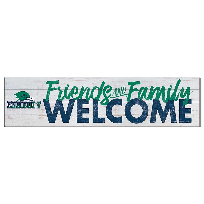 Endicott College 10" x 40" Friends & Family Welcome Sign
