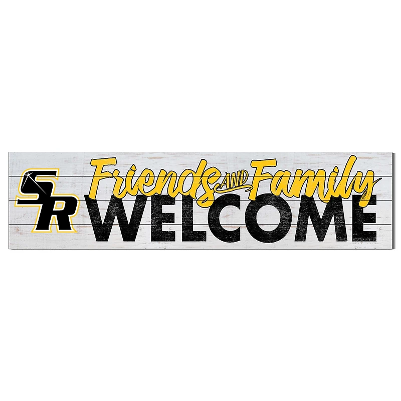 Saint Rose Golden Knights 10" x 40" Friends & Family Welcome Sign