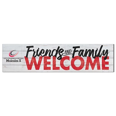 Malcolm X College Hawks 10" x 40" Friends & Family Welcome Sign