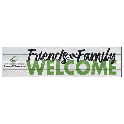 Harry S Truman College Falcons 10" x 40" Friends & Family Welcome Sign