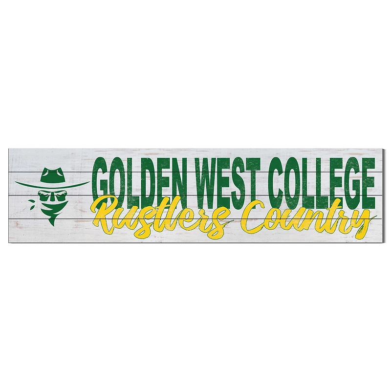 Golden West College 10" x 40" Logo Sign
