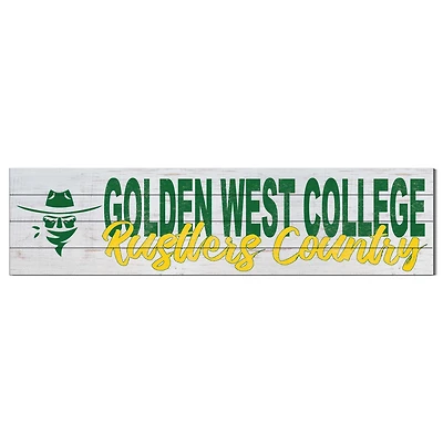 Golden West College 10" x 40" Logo Sign
