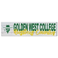 Golden West College 10" x 40" Logo Sign