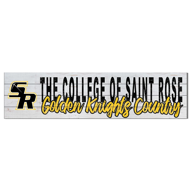 Saint Rose Golden Knights 10" x 40" Logo Sign