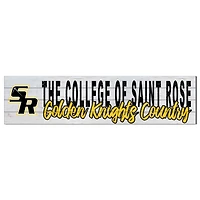 Saint Rose Golden Knights 10" x 40" Logo Sign