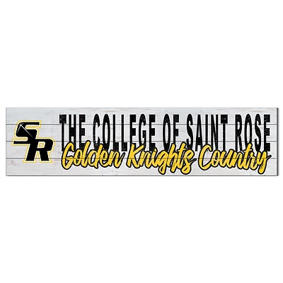 Saint Rose Golden Knights 10" x 40" Logo Sign