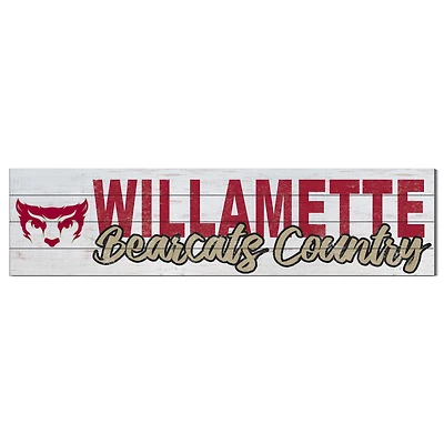 Willamette Bearcats 10" x 40" Logo Sign