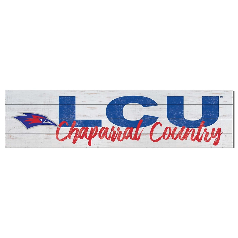 Lubbock Christian Chaparral 10" x 40" Logo Sign