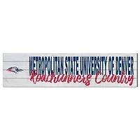 MSU Denver Roadrunners 10" x 40" Logo Sign