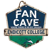 Endicott College 20" x 20" Fan Cave Badge Sign