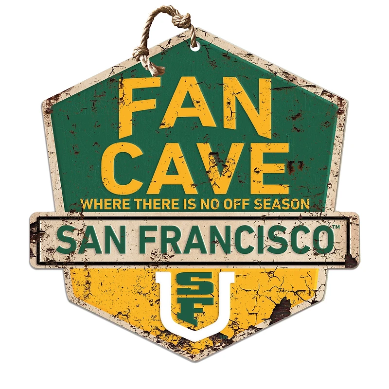 San Francisco Dons 20" x 20" Fan Cave Badge Sign