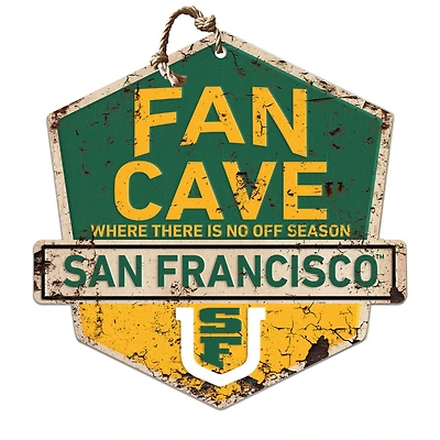 San Francisco Dons 20" x 20" Fan Cave Badge Sign