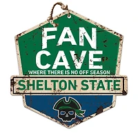 Shelton State Buccaneers 20" x 20" Fan Cave Badge Sign