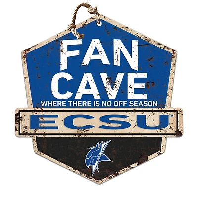 ECSU Vikings 20" x 20" Fan Cave Badge Sign