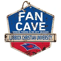Lubbock Christian Chaparral 20" x 20" Fan Cave Badge Sign