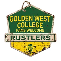 Golden West College 20" x 20" Fans Welcome Badge Sign
