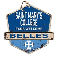 Saint Mary's Belles 20" x 20" Fans Welcome Badge Sign
