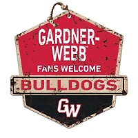Gardner-Webb Bulldogs 20" x 20" Fans Welcome Badge Sign