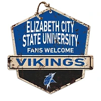ECSU Vikings 20" x 20" Fans Welcome Badge Sign