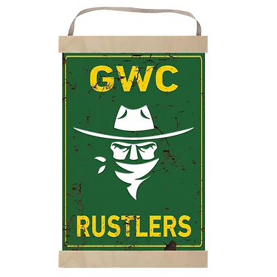 Golden West College 12" x 20" Faux Rust Banner Sign