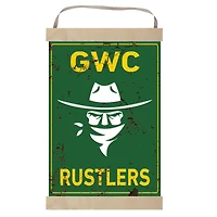 Golden West College 12" x 20" Faux Rust Banner Sign