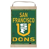 San Francisco Dons 12" x 20" Faux Rust Banner Sign