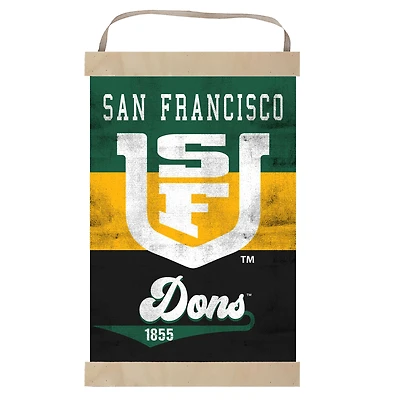 San Francisco Dons 12'' x 20'' Retro Logo Banner Sign