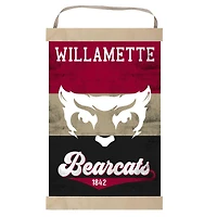 Willamette Bearcats 12'' x 20'' Retro Logo Banner Sign