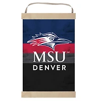 MSU Denver Roadrunners 12'' x 20'' Retro Logo Banner Sign