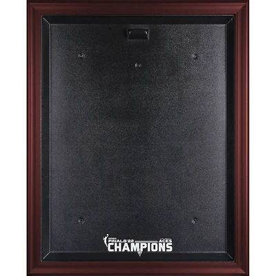 Fanatics Authentic Las Vegas Aces 2022 WNBA Finals Champions Mahogany Framed Logo Jersey Display Case