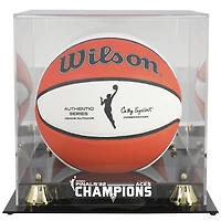 Fanatics Authentic Las Vegas Aces 2022 WNBA Finals Champions Golden Classic Logo Basketball Display Case