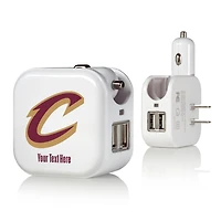 Cleveland Cavaliers Personalized 2-In-1 USB Charger