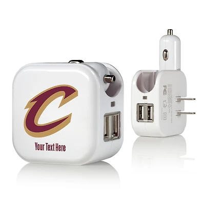 Cleveland Cavaliers Personalized 2-In-1 USB Charger