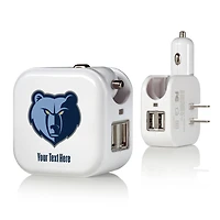 Memphis Grizzlies Personalized 2-In-1 USB Charger