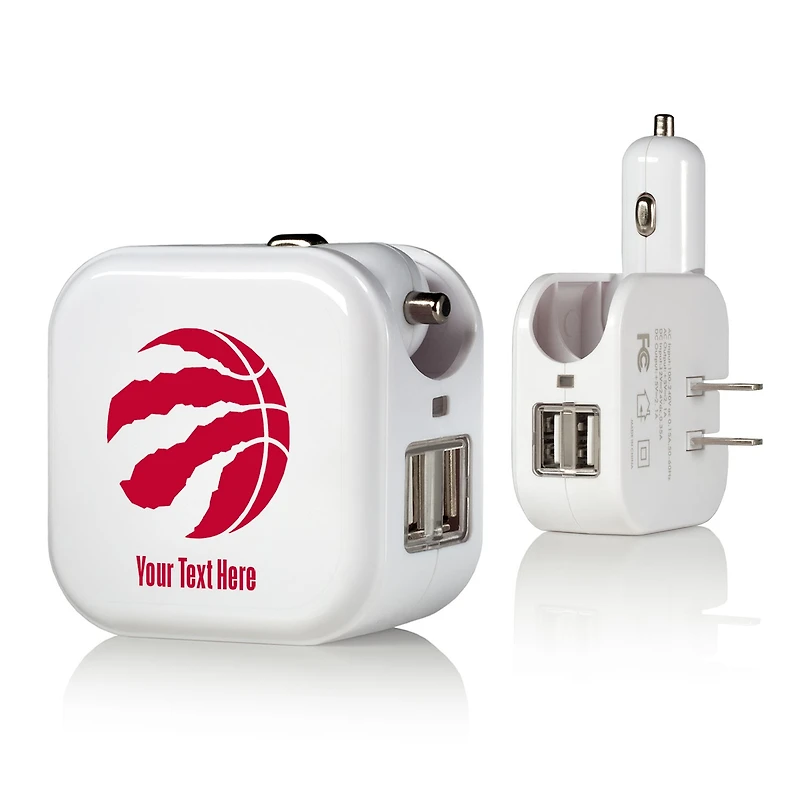 Toronto Raptors Personalized 2-In-1 USB Charger