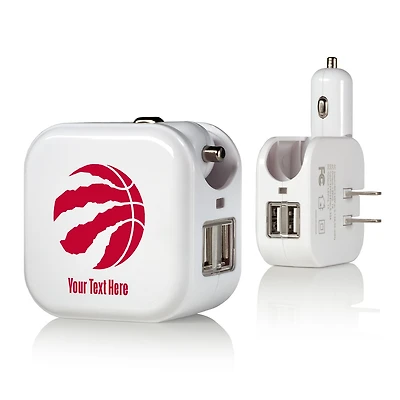 Toronto Raptors Personalized 2-In-1 USB Charger