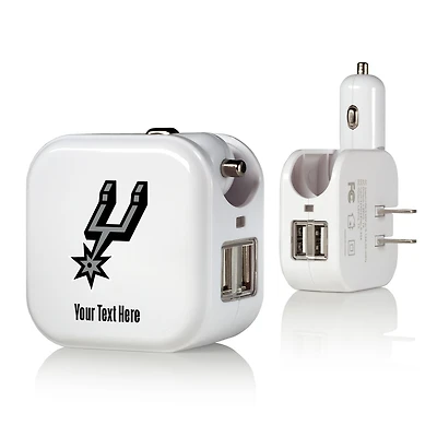 San Antonio Spurs Personalized 2-In-1 USB Charger