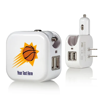 Phoenix Suns Personalized 2-In-1 USB Charger
