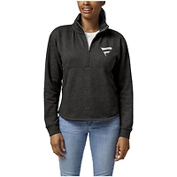 Women's League Collegiate Wear Heather Charcoal Fanatics Corporate Victory Springs Quarter-Zip Pullover Sweatshirt