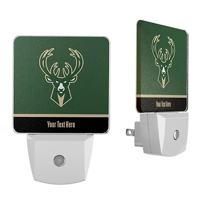 Milwaukee Bucks Personalized Two-Piece Nightlight Set