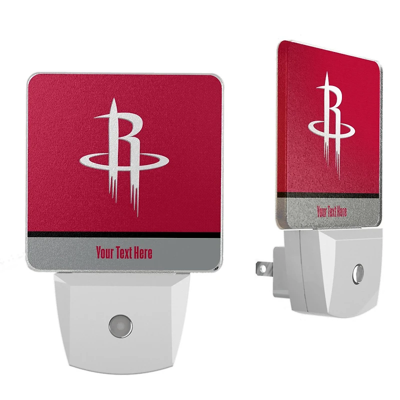Houston Rockets Personalized Two-Piece Nightlight Set