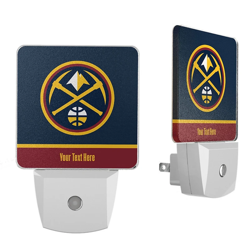 Denver Nuggets Personalized Two-Piece Nightlight Set