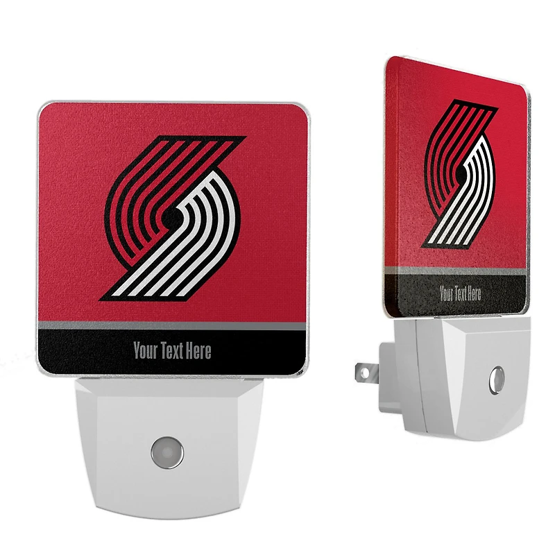 Portland Trail Blazers Personalized Two-Piece Nightlight Set