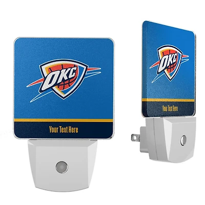 Oklahoma City Thunder Personalized Two-Piece Nightlight Set