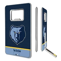 Memphis Grizzlies Personalized Credit Card USB Drive & Bottle Opener