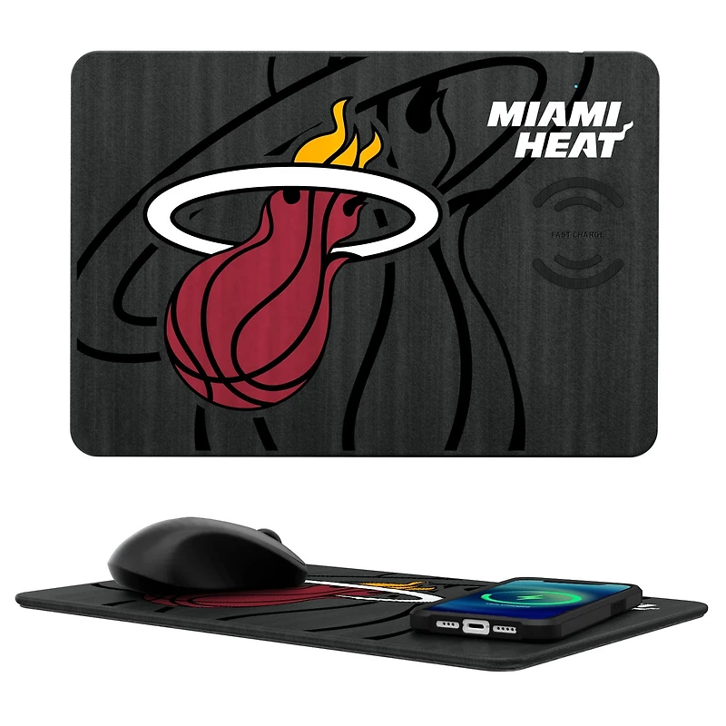 Miami Heat Wireless Charger & Mouse Pad
